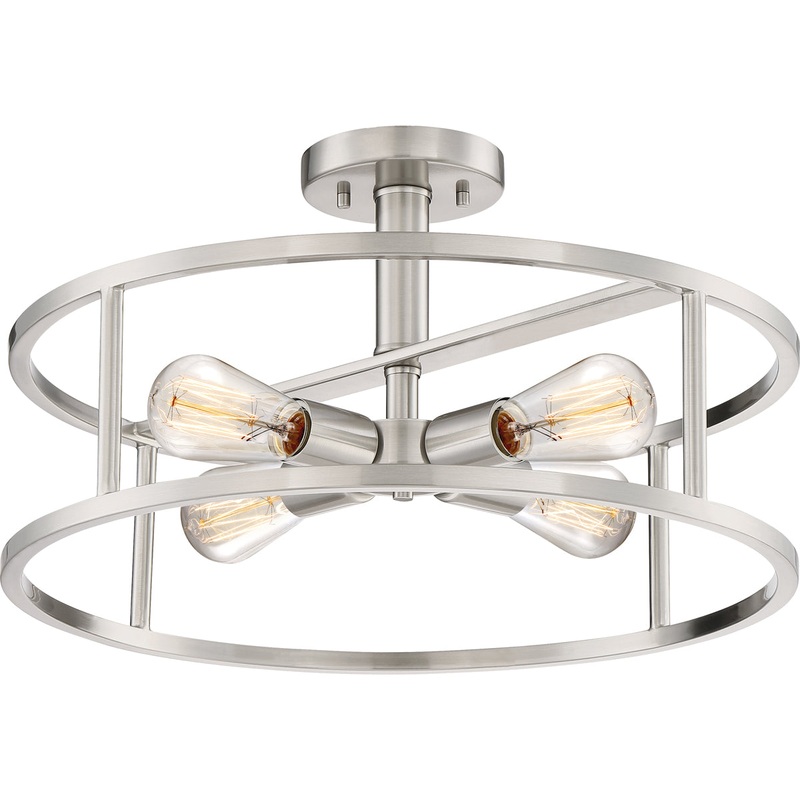 New Harbor 4-Light Semi-Flush Mount