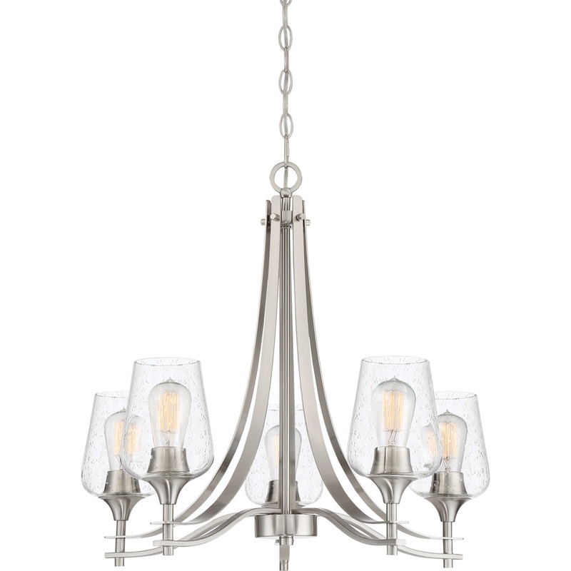 Towne 5-Light Chandelier in Brushed Nickel