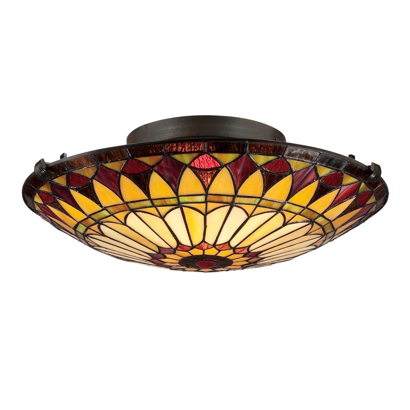 West End 2-Light Flush Mount in Vintage Bronze