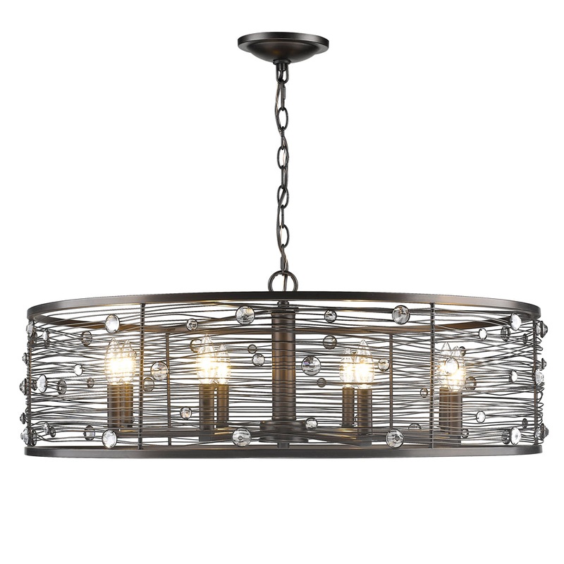 Bijoux 8-Light Chandelier in Brushed Etruscan Bronze