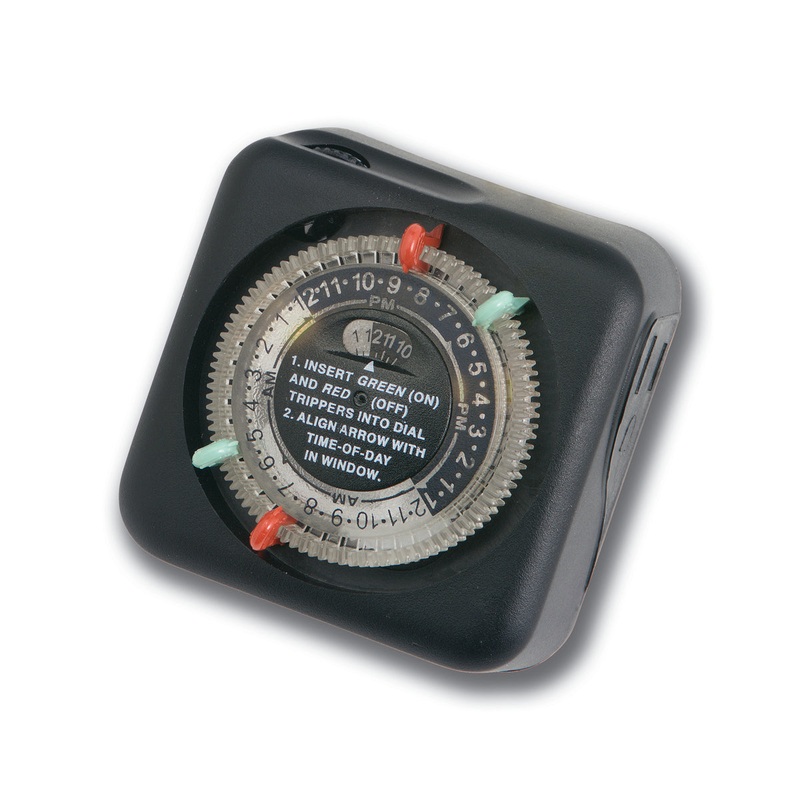 Outdoor Enclosure Timer in Black Material (Not Painted)