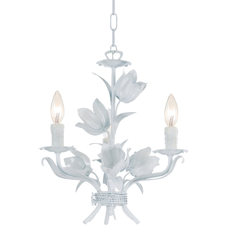 Southport 3-Light Mini Chandelier in Wet White
