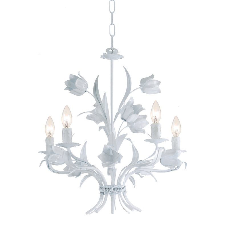 Southport 5-Light Chandelier in Wet White