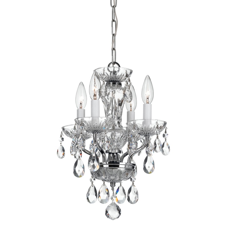 Traditional Crystal 4-Light Mini-Chandelier