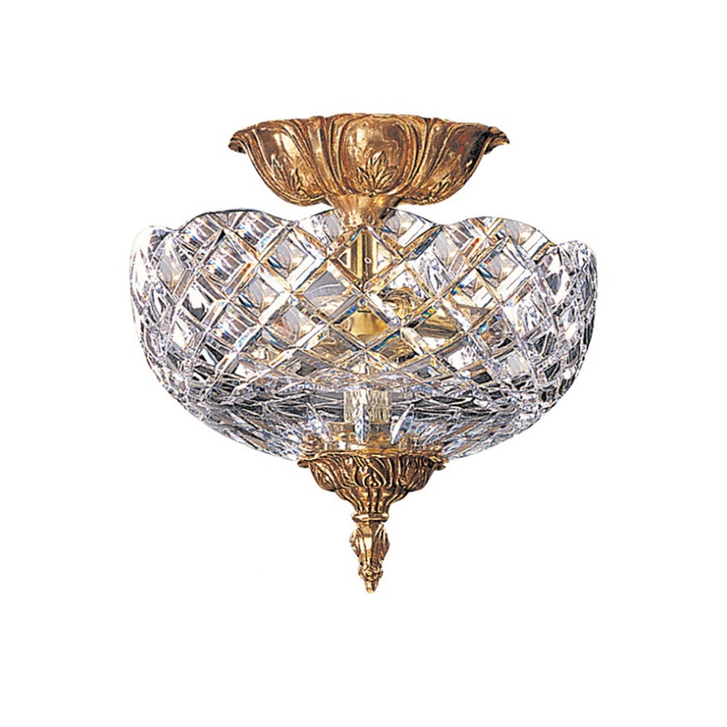 2-Light Ceiling Mount in Olde Brass