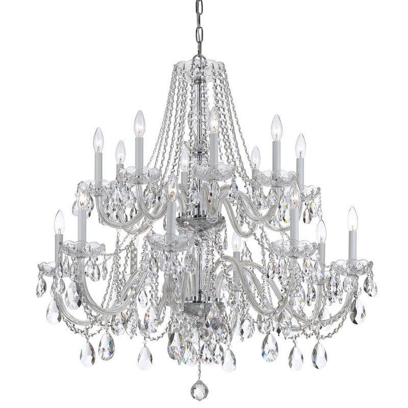 Traditional Crystal 16-Light Chandelier