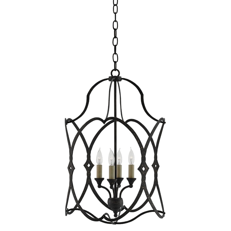 Charisma 4-Light Chandelier in French Black