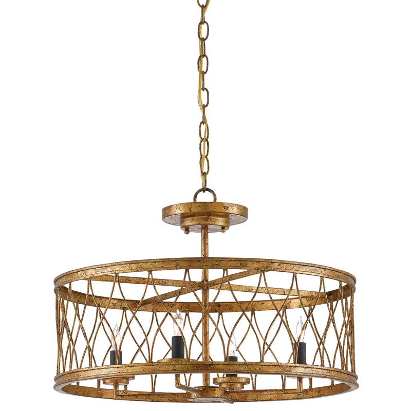 Crisscross 4-Light Chandelier