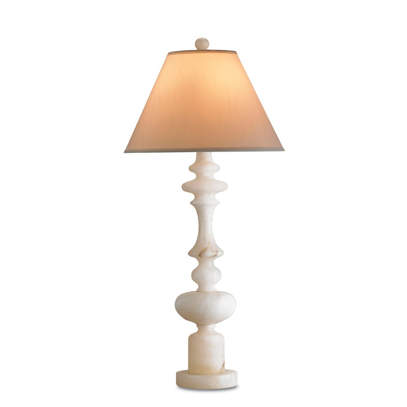 Farrington 1-Light Table Lamp in Natural with Cream Silk Shade