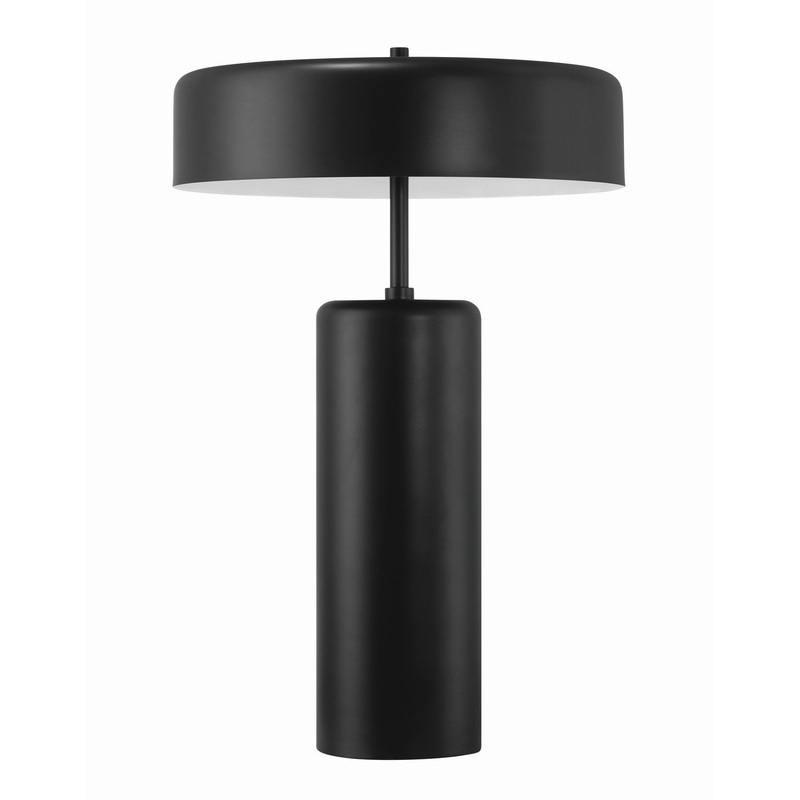 Table Lamps 3-Light Table Lamp in Flat Black