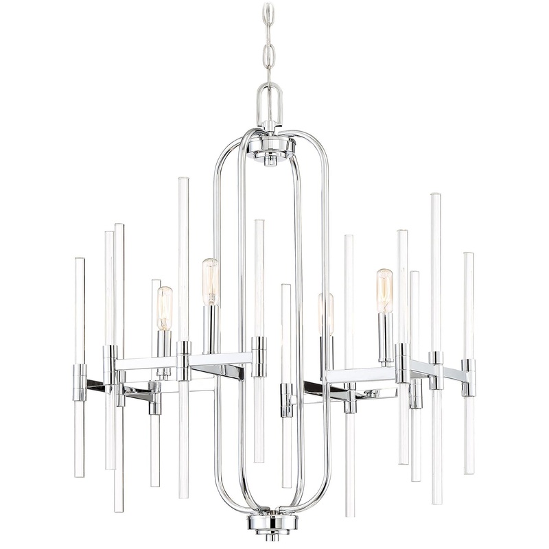 Pillar Chandelier in Chrome