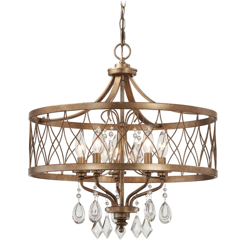 West Liberty 5-Light Chandelier in Olympus Gold