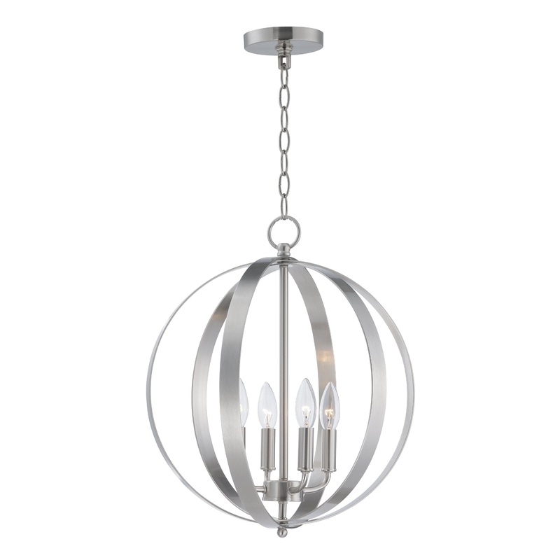 Provident 4-Light Chandelier in Satin Nickel