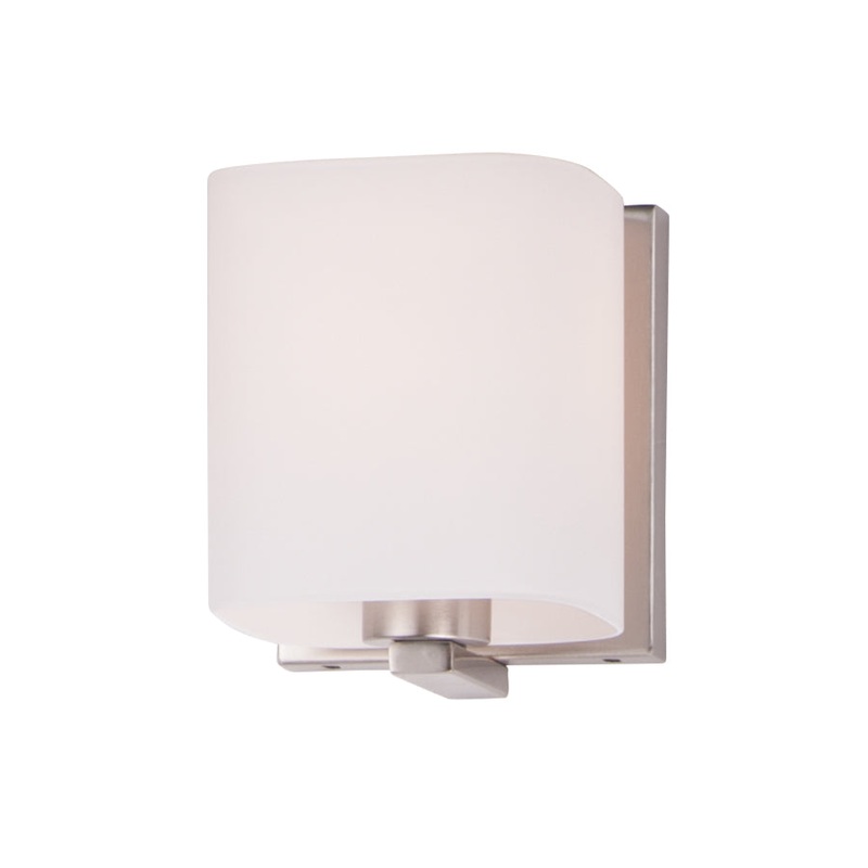 Wrap 1-Light Bath Vanity in Satin Nickel