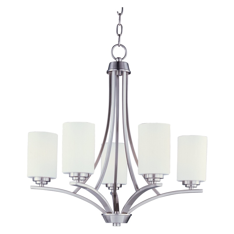 Deven 5-Light Chandelier in Satin Nickel