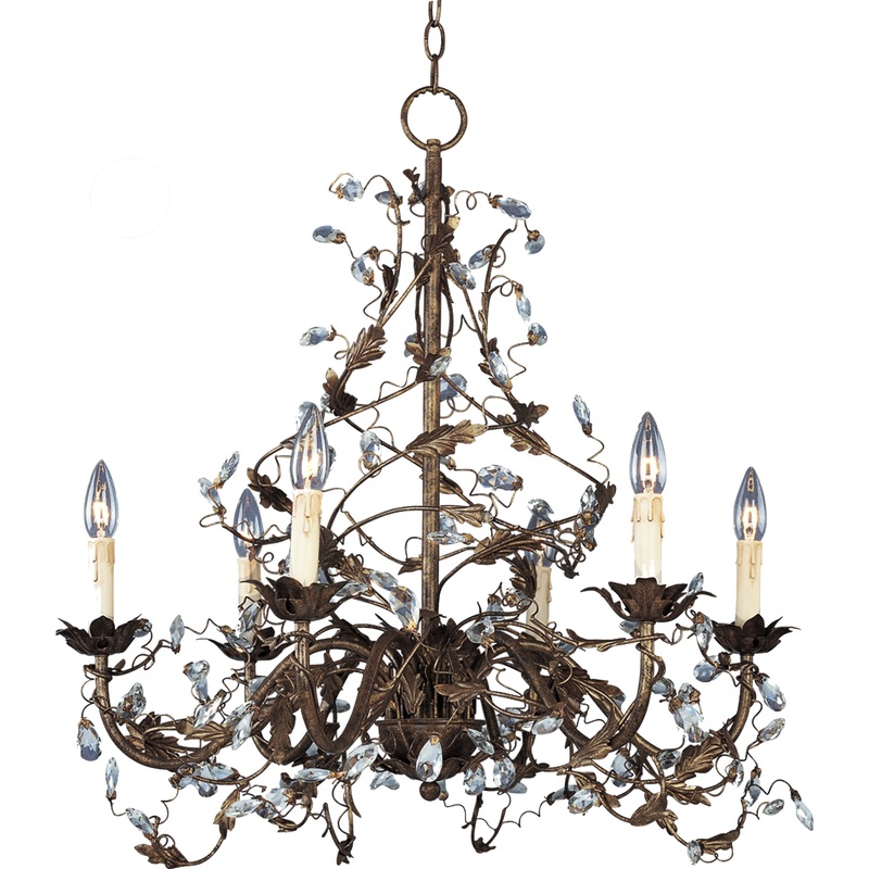 Elegante 6-Light Chandelier in Oil Rubbed Bronze