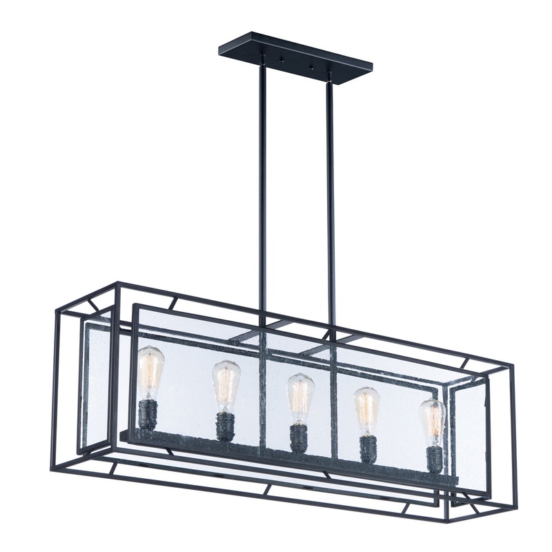 Era 5-Light Pendant in Black