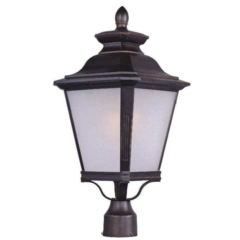 Knoxville 1-Light Outdoor Pole/Post Lantern in Bronze