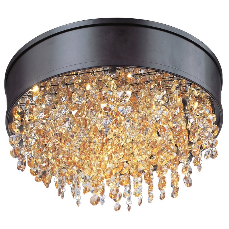 Mystic 11-Light LED Flush Mount in Bronze