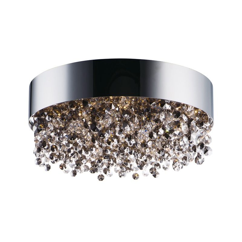 Mystic 11-Light LED Flush Mount in Polished Chrome