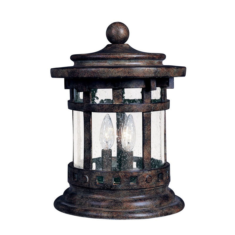 Santa Barbara VX 3-Light Outdoor Deck Lantern in Sienna