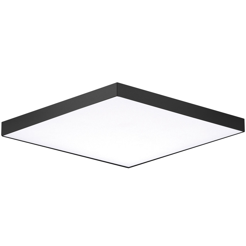 Trim 10.5" SQ LED Flush Mount 3000K in Black