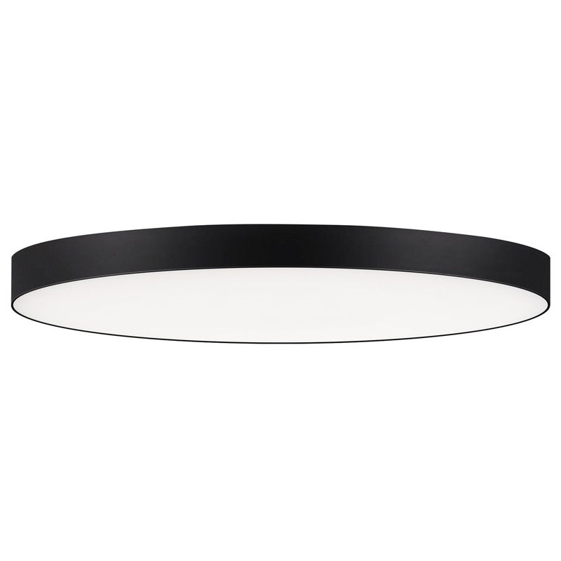 Trim 11" RD LED Flush Mount 3000K in Black