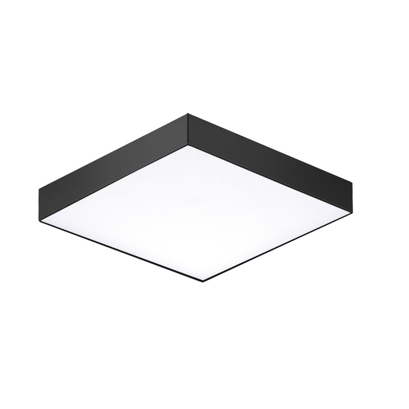 Trim 4.5" SQ LED Flush Mount 3000K in Black