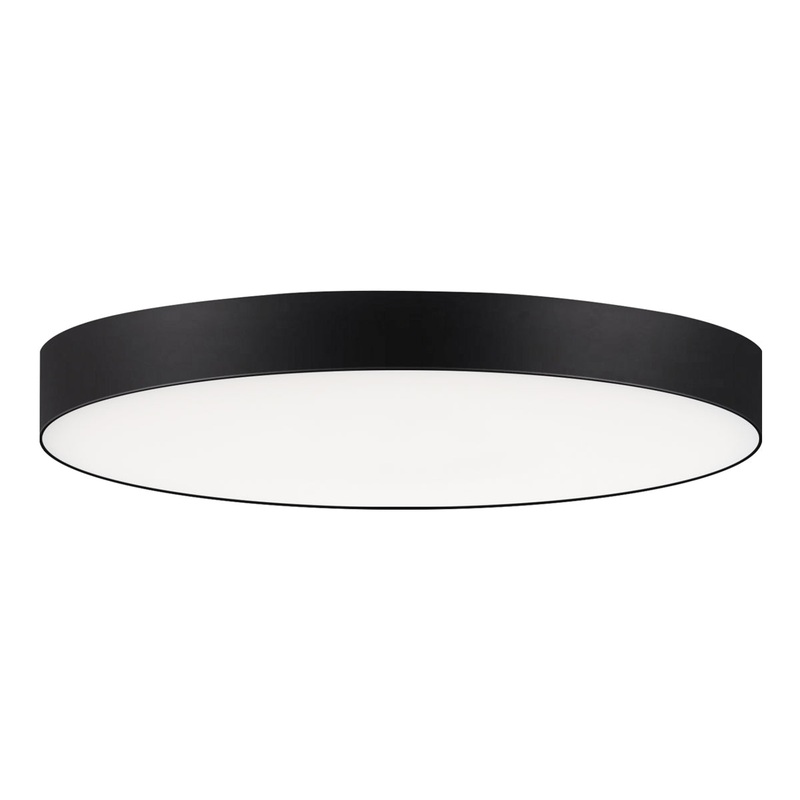 Trim 7" RD LED Flush Mount 3000K in Black